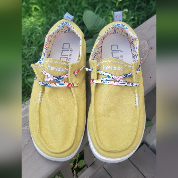 Hey Dude Womens Shoes in Yellow - Picture 2 of 5